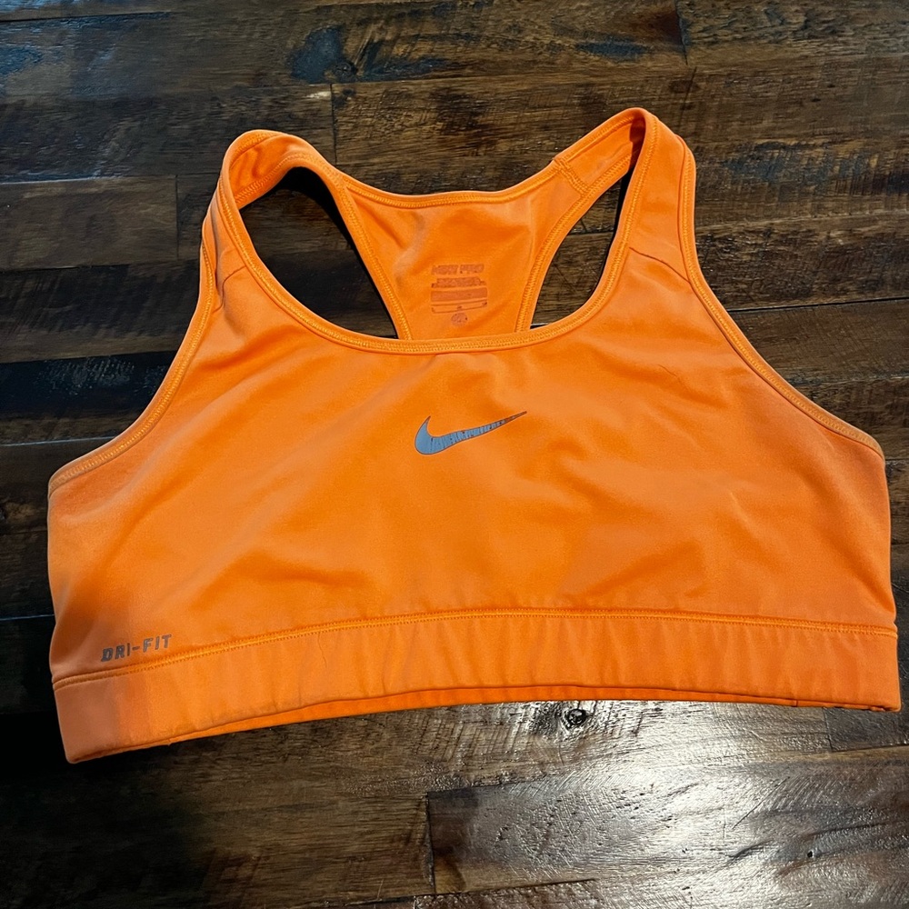Nike Women's Vibrant Orange Sports Bra